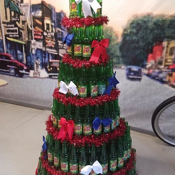 Twig's Beverage - a christmas tree made of beer bottles - Beverage Store Near Me - Shawano, Wisconsin