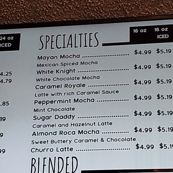 Leaves 'n Beans Coffee - Part of the menu! I'd probably try a blended option next time - Coffee & Tea Near Me - Peoria Heights, Illinois Leaves 'n Beans Coffee - Part of the menu! I'd probably try a blended option next time - Coffee & Tea Near Me - Peoria Heights, Illinois
