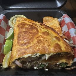 12 Inch Double Stacked Beef Birria Quesadilla
