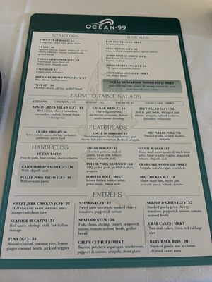 Menu photo 4 Ocean 99 Bethany Beach, DE Menu photo 4 Ocean 99 Bethany Beach, DE