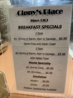 Menu photo 1 Cippy's Place Niagara Falls, ON