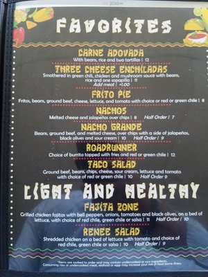 Menu photo 2 Los Rios Cafe Farmington, NM