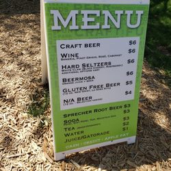 Franksville Craft Beer Garden - Menu 2024