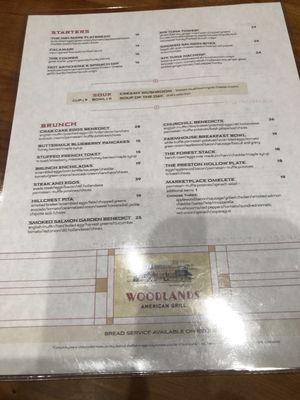 Menu photo 1 Woodlands American Grill Dallas, TX