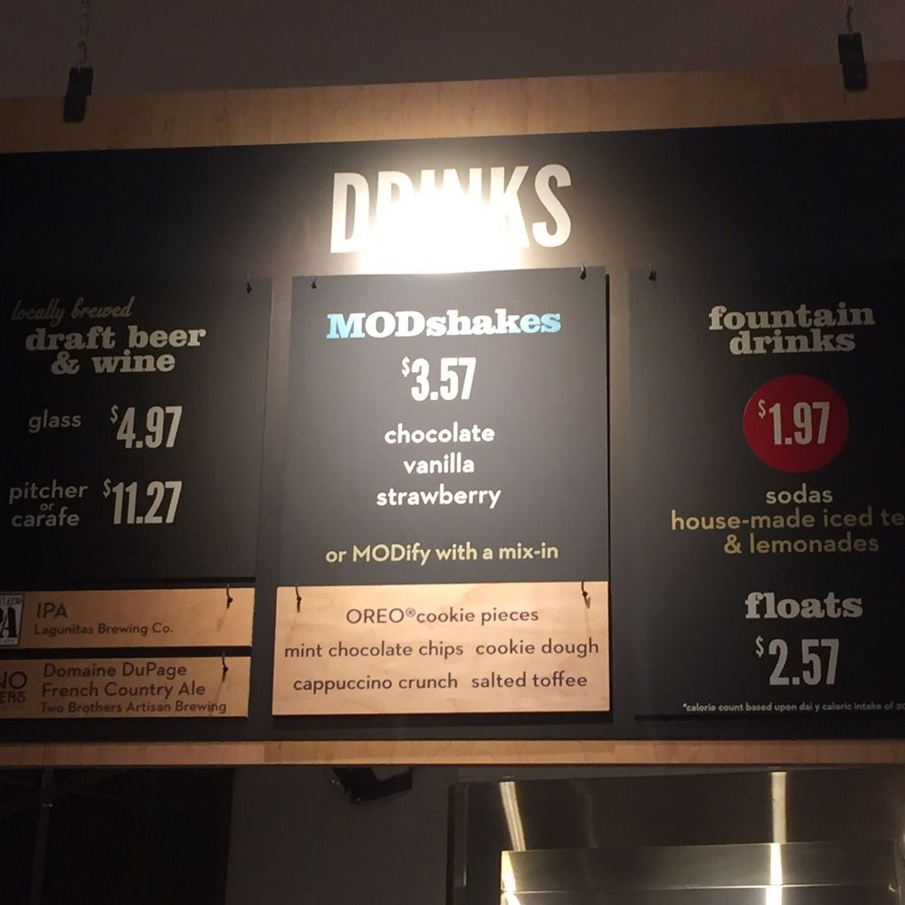 MOD Pizza - Beverages. - Pizza Near Me - Bloomingdale, Illinois
