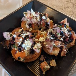 Crostini with bruschetta