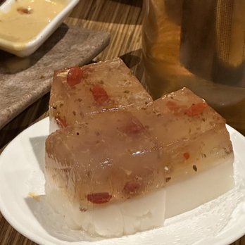 Dragon Beaux - Goji Berry Osmanthus Coconut Jelly Cake - Dim Sum Near Me - San Francisco, California