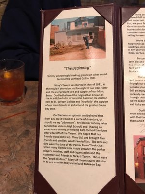 Menu photo 4 Nicky's Lionshead Taverns De Pere, WI