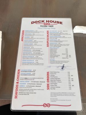 Menu photo 3 Dock House Seafood & More Holden Beach, NC