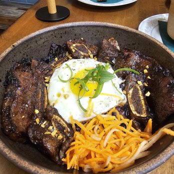 Hiraya Cafe  - Tocino served w heirloom garlic fried rice, fried egg, & atsara - Filipino Near Me - Washington, DC, District of Columbia