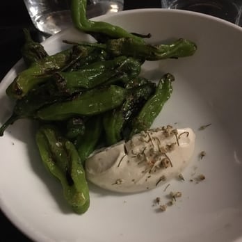Wildair - Blistered shoshito peppers, nama yuba - New American Near Me - New York, New York Wildair - Blistered shoshito peppers, nama yuba - New American Near Me - New York, New York