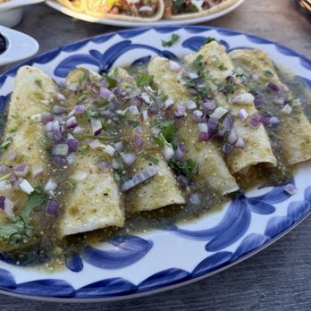 Barrio Queen - Chicken Enchiladas with green sauce! - Mexican Near Me - Tempe, Arizona