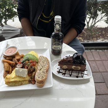 Utopia Caffe - Vegetarian omelette & black profiterole - Breakfast & Brunch Near Me - Tustin, California Utopia Caffe - Vegetarian omelette & black profiterole - Breakfast & Brunch Near Me - Tustin, California