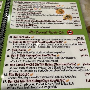 Pho So 1 - Menu - Vietnamese Near Me - Lake Forest, California