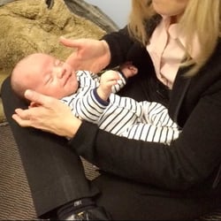 Family Chiropractors of Montclair - Colton's first chiropractic adjustment by Dr. Jayne yesterday! One of many! He loved it! He's on his way to optimal health!