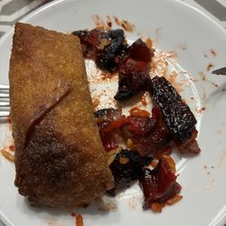 Egg roll and boneless spareribs
