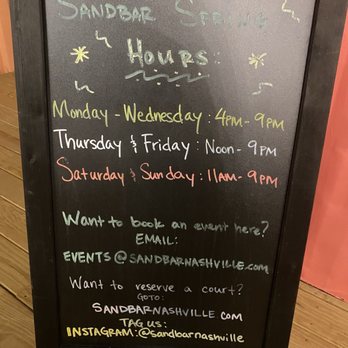 Sandbar Nashville - Beer Bar Near Me - Nashville, Tennessee