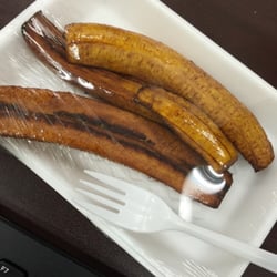 Manuel's Breakfast & Lunch - Fried Plantains!! Yum!