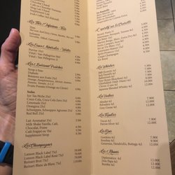 Café Sandra - Beverages menu
