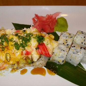 Sushi Ninja - Brandon - On the left is the decadent cheesy roll I cant remember the name of and on the right is a crisp refreshing vegetable roll. - Sushi Bars Near Me - Brandon, Florida Sushi Ninja - Brandon - On the left is the decadent cheesy roll I cant remember the name of and on the right is a crisp refreshing vegetable roll. - Sushi Bars Near Me - Brandon, Florida