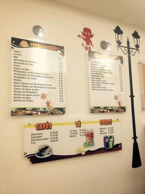 Menu photo 1 La Crepería Mérida, YUC