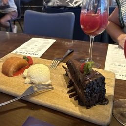 Dessert sampler paired lovely with the delicious Sangira Dessert sampler paired lovely with the delicious Sangira