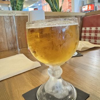 Cousin's BBQ - Chilled mug with on tap beer - Barbeque Near Me - Fort Worth, Texas