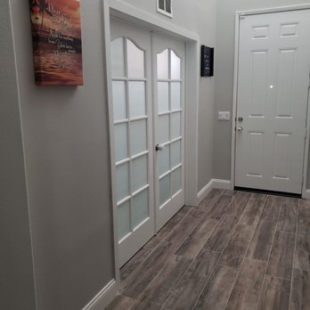 Skyline Framing - This is area was open before , the did the framing and it looks great, people can't even tell it was open before - General Contractors Near Me
