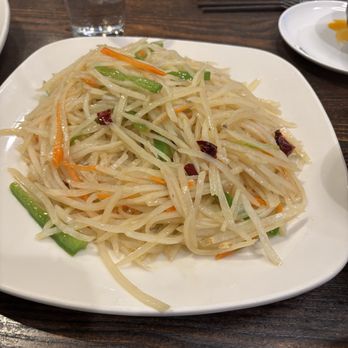 Blue & Fly Asian Kitchen - Stir Fried Hot & Sour Shredded Potato - Chinese Near Me - Omaha, Nebraska Blue & Fly Asian Kitchen - Stir Fried Hot & Sour Shredded Potato - Chinese Near Me - Omaha, Nebraska