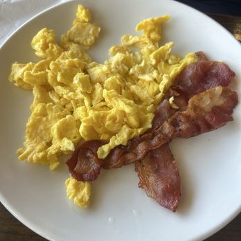 Broken Yolk Cafe - Scrambled Two Eggs with Applewood Bacon - American Near Me - Corona, California Broken Yolk Cafe - Scrambled Two Eggs with Applewood Bacon - American Near Me - Corona, California