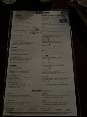 Menu photo 7 The Saucee Sicilian Oklahoma City, OK Menu photo 7 The Saucee Sicilian Oklahoma City, OK