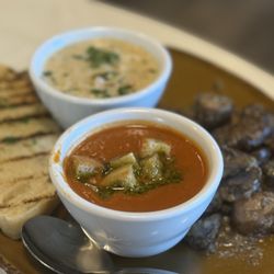 Urban Plates - Cup - Tomato Basil Soup and Cup - Seafood Chowder