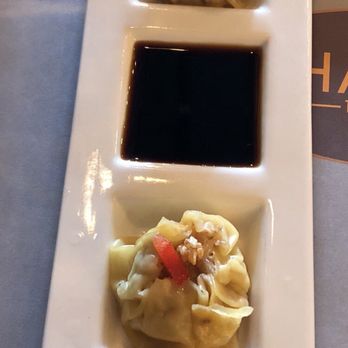 Phattra Thai Restaurant - The steamed dumplings were generously stuffed, but it needed more flavor and so did the dipping sauce - Thai Near Me - Metuchen, New Jersey Phattra Thai Restaurant - The steamed dumplings were generously stuffed, but it needed more flavor and so did the dipping sauce - Thai Near Me - Metuchen, New Jersey