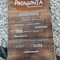 The Last Pisco Sour Patagonia Cafe - The menu at the Patagonia cafe comes with a view of the snow topped Andes mountains.