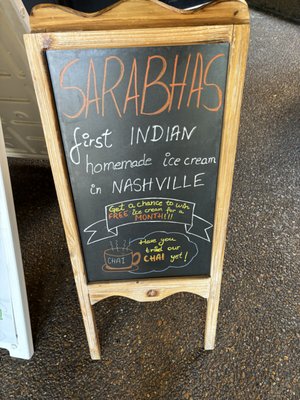 Menu photo 7 Sarabhas Creamery Nashville, TN Menu photo 7 Sarabhas Creamery Nashville, TN