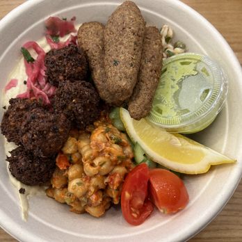 Clover Food Lab - Mediterranean bowl with Impossible kofta - New American Near Me - Boston, Massachusetts
