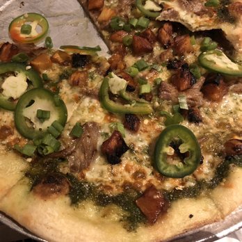 Monkeypod Kitchen - Kalua Pork & Pineapple pizza - spicy and sweet - New American Near Me - Lahaina, Hawaii
