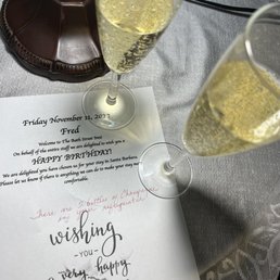 Personalized birthday welcome