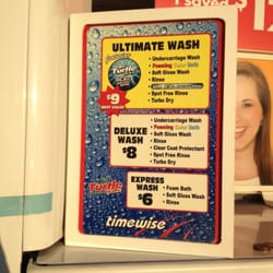 Shell - Car wash price list