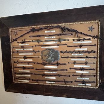 El Rancho Hotel - barbwire display - Hotels Near Me - Gallup, New Mexico