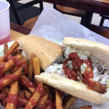 BLT Grill - Steak and cheese sub with seasoned fries. - American Near Me - Gaithersburg, Maryland
