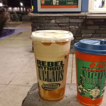 Dutch Bros Coffee - Merry mischief & golden eagle - Juice Bars & Smoothies Near Me - Modesto, California