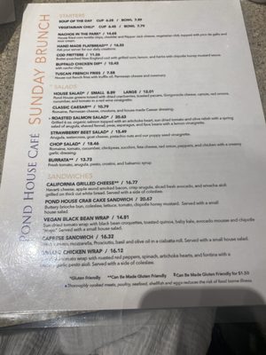 Menu photo 7 Pond House Cafe West Hartford, CT Menu photo 7 Pond House Cafe West Hartford, CT