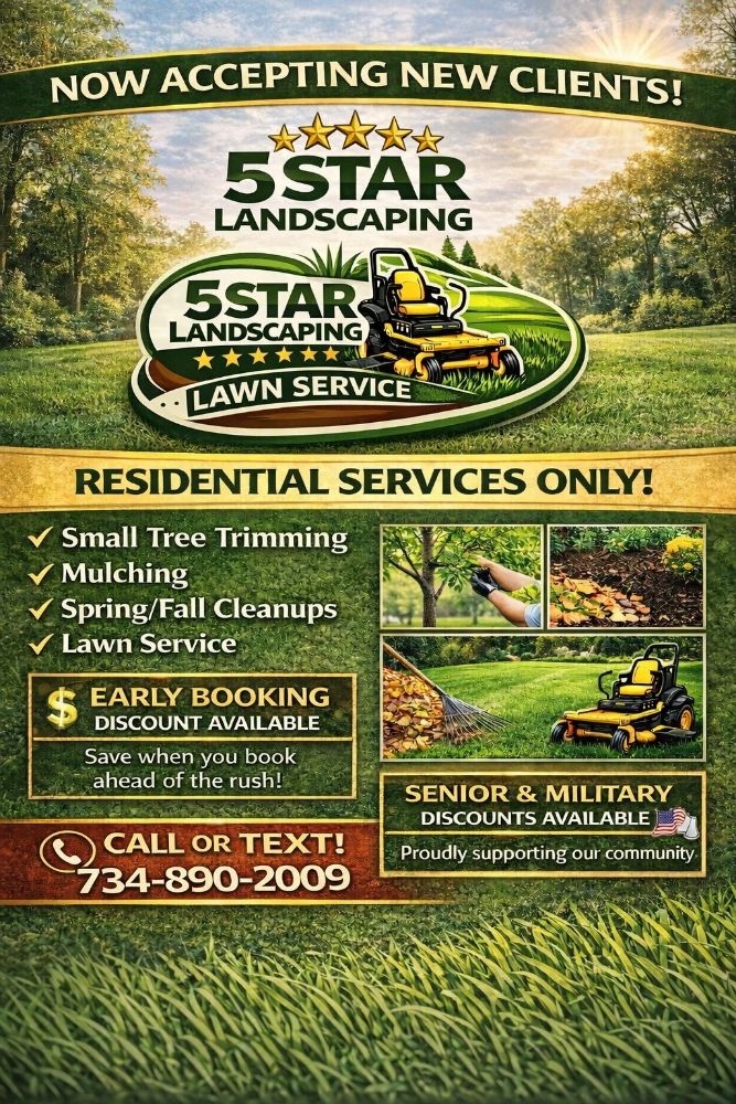 5 STAR LANDSCAPING - Updated June 2026 - Request a Quote - 130 N Parent ...