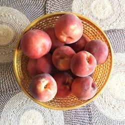Streets Market - Today's haul from Streets - 5 pounds of sweet and juicy local peaches!
