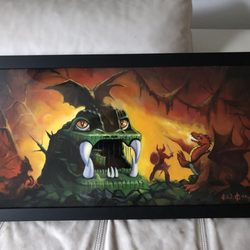 Columbus Art Gallery - Concept Painting- Dungeons and Dragons toy line by Ken Kelly..also known for his art for the Kiss albums Destroyer and Love Gun.