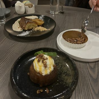 Grezi - Carrot cake with cream cheese ice cream, lemon almond cake and pumpkin creme brûlée - New American Near Me - Buffalo, New York Grezi - Carrot cake with cream cheese ice cream, lemon almond cake and pumpkin creme brûlée - New American Near Me - Buffalo, New York