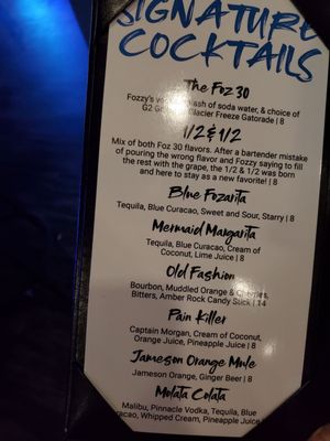 Menu photo 4 Fozzy's Bar & Grill Carol Stream, IL Menu photo 4 Fozzy's Bar & Grill Carol Stream, IL