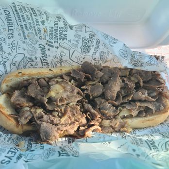 Charleys Cheesesteaks - The old school - regular size  was very Bland - Fast Food Near Me - Bellmead, Texas
