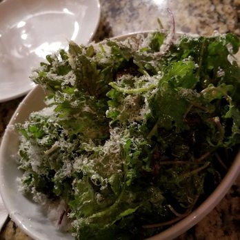 Wood & Grain - Local wood roasted mushrooms on kale, with lemon & thyme. - Pizza Near Me - Mount Pleasant, South Carolina